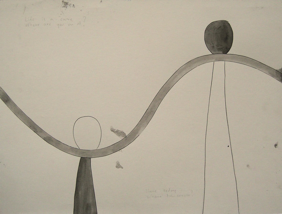 No Title 2008 ink on paper 31 x 41 cm paper size